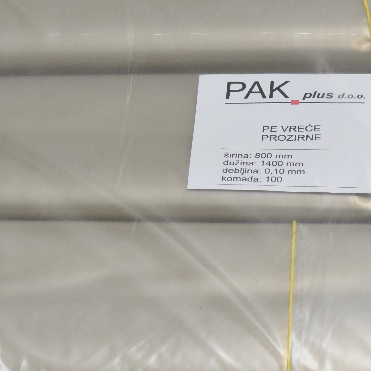 PE vreća eko 800x1400x0,1 mm