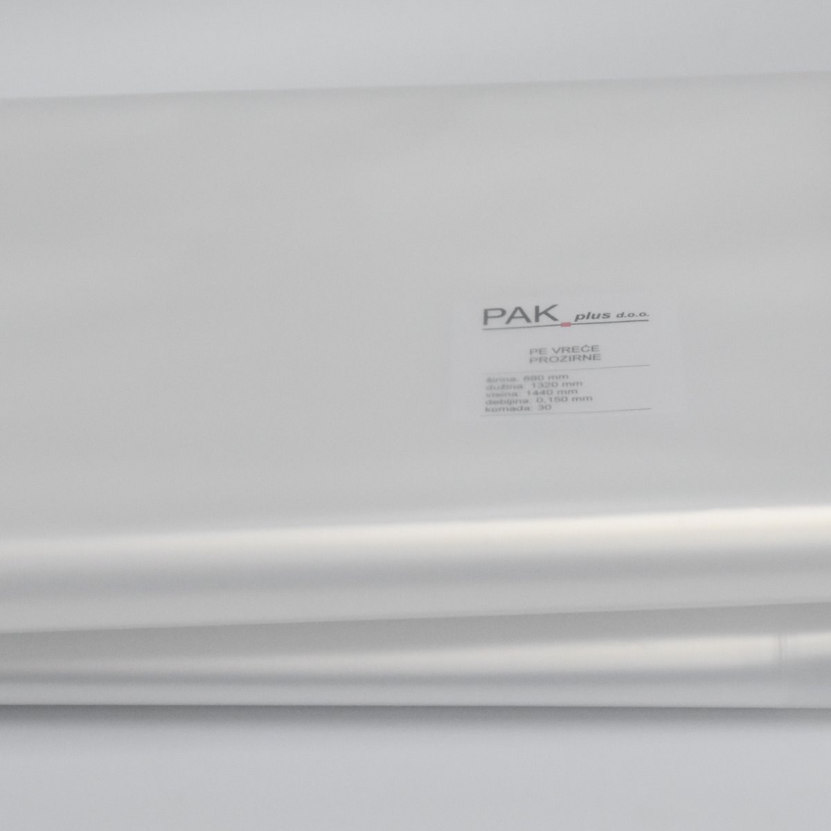 PE vreća prozirna 1320+(2×440)x1440 mm